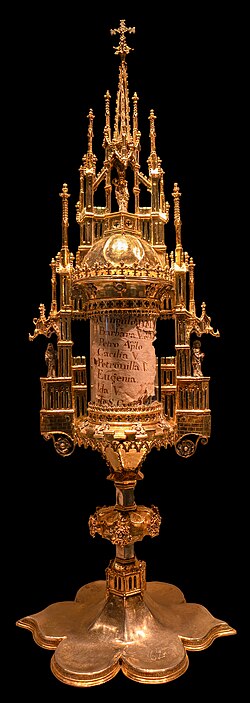 Ostensorium, probably from the Rhineland, before 1450, inventory no. 29 of the Essen Cathedral Treasury