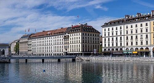 Quai des Bergues, Genève.